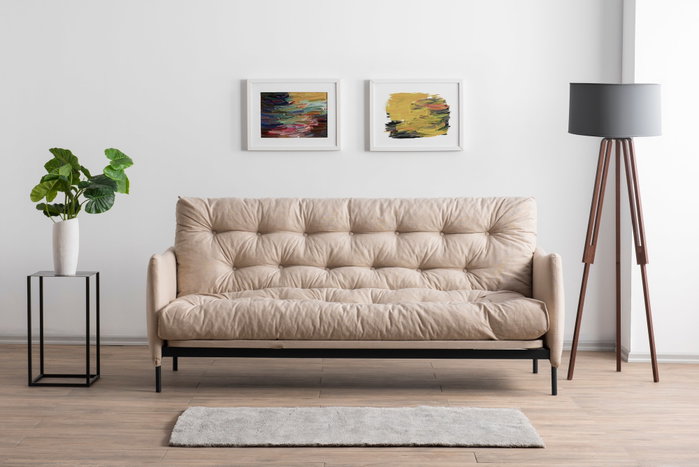Atelier Del Sofa Renge - Sofá cama de 3 plazas Crema Atelier Del Sofa Renge - Sofá cama de 3 plazas Crema